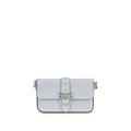 PINKO Blue Calf Leather Bos Taurus Shoulder Bag