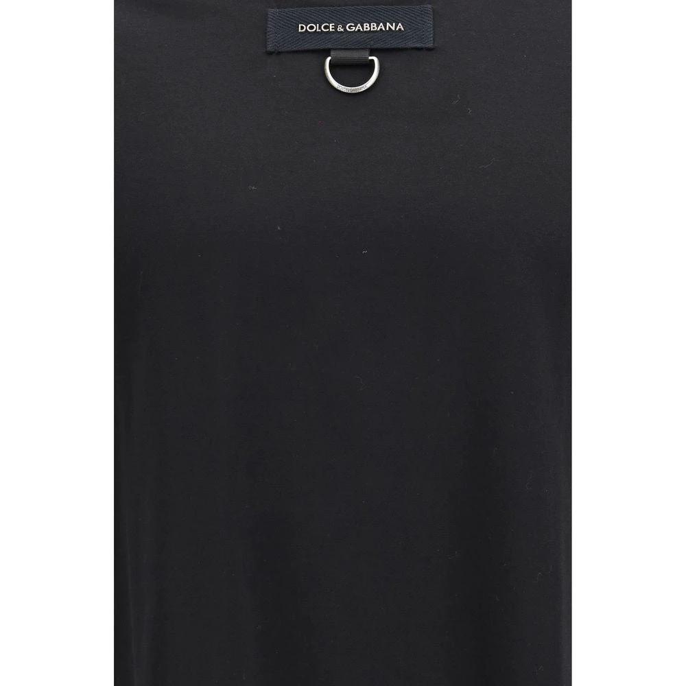 Dolce & Gabbana Black Cotton T-Shirt