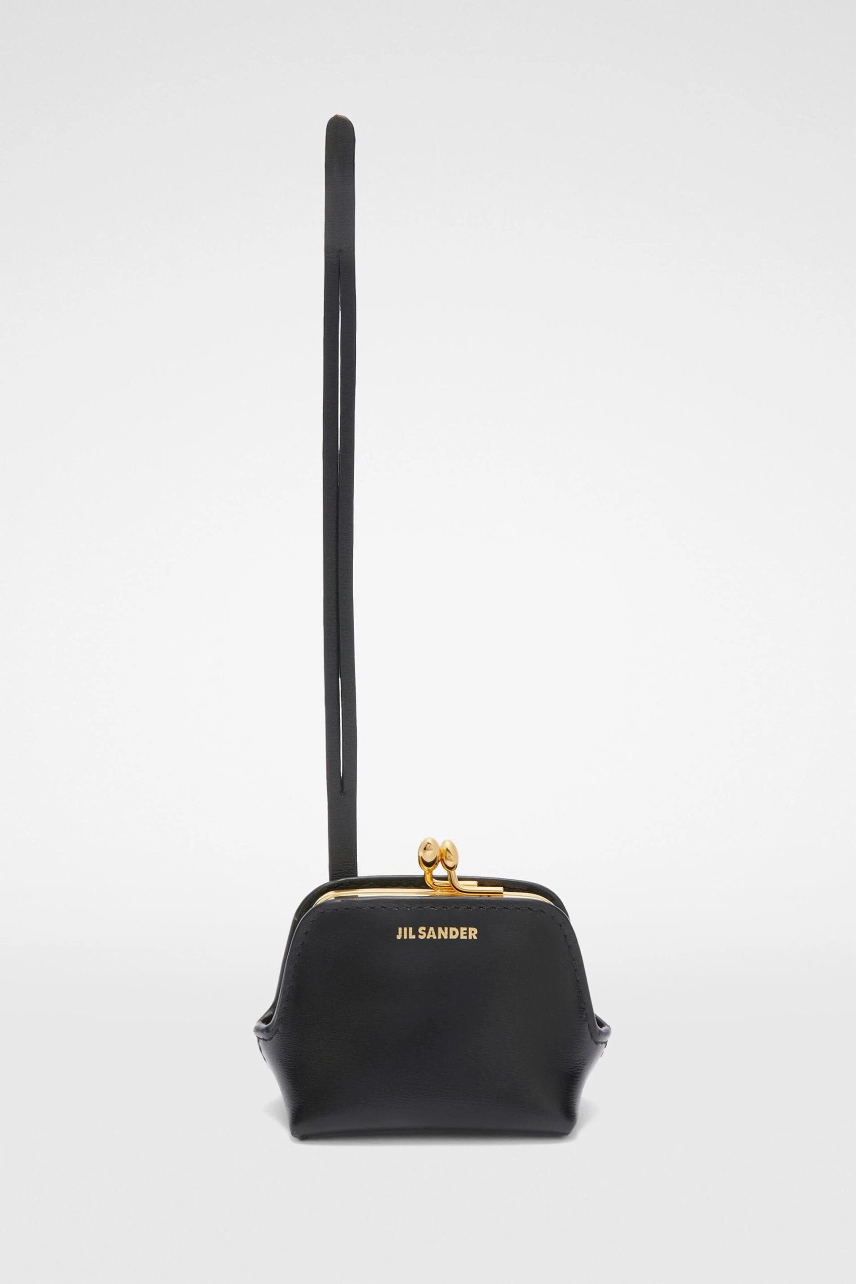 Jil Sander Black Fibres Clutch Bag