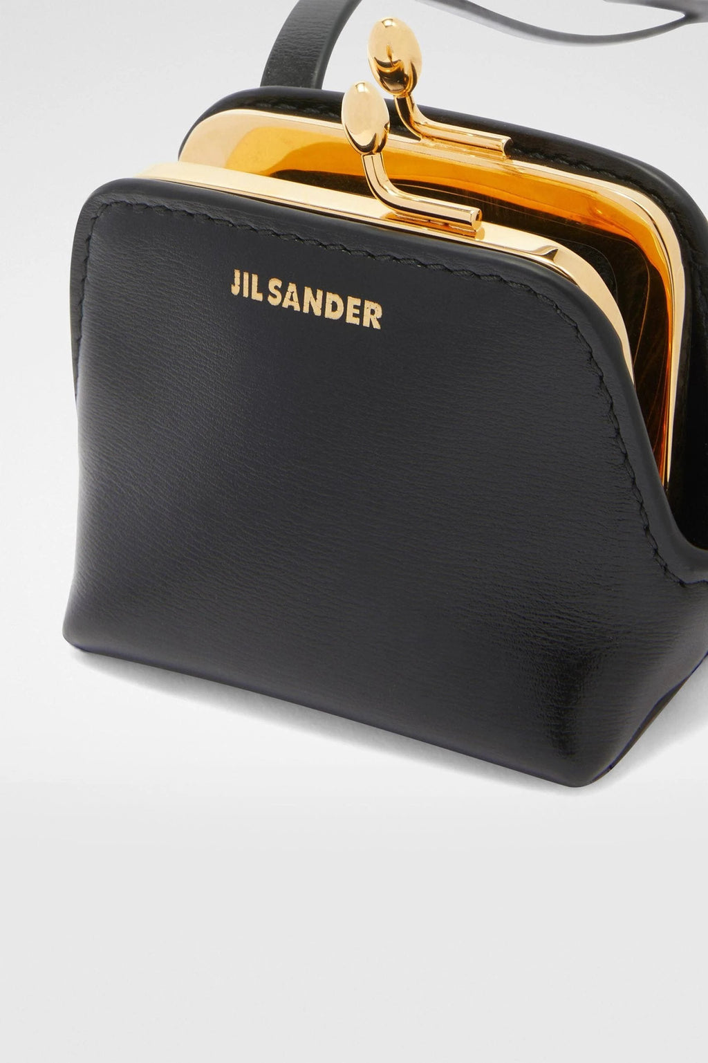 Jil Sander Black Fibres Clutch Bag