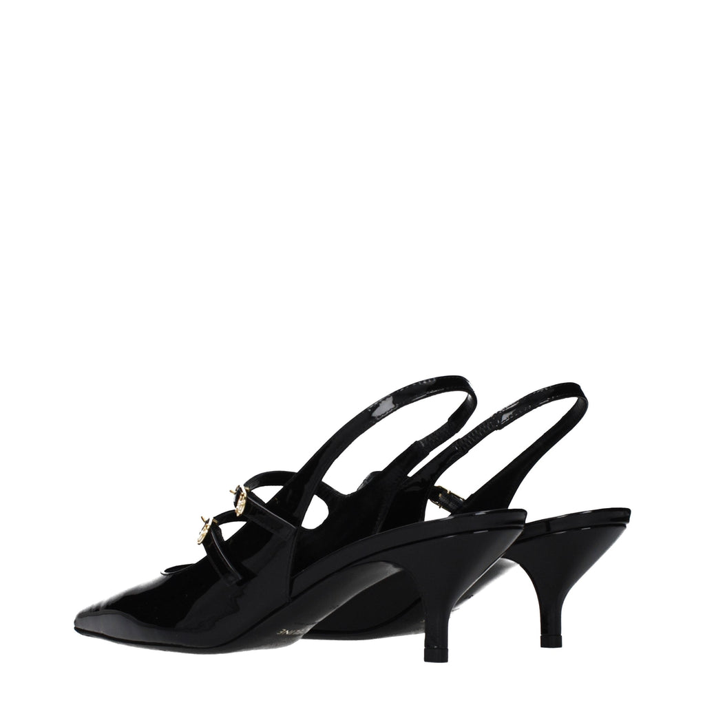 Celine Black Leather Women's Sandals