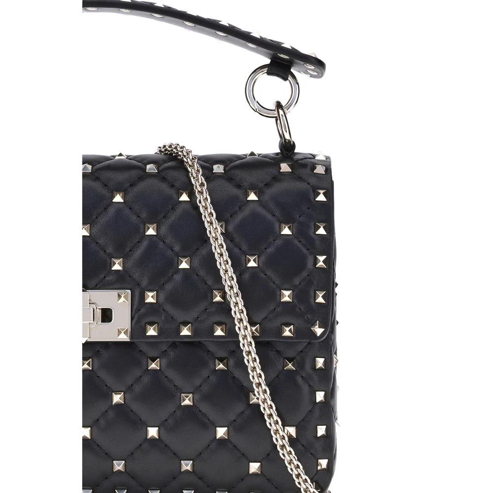 Valentino Garavani Black Lamb Ovis Aries Aries Shoulder Bag