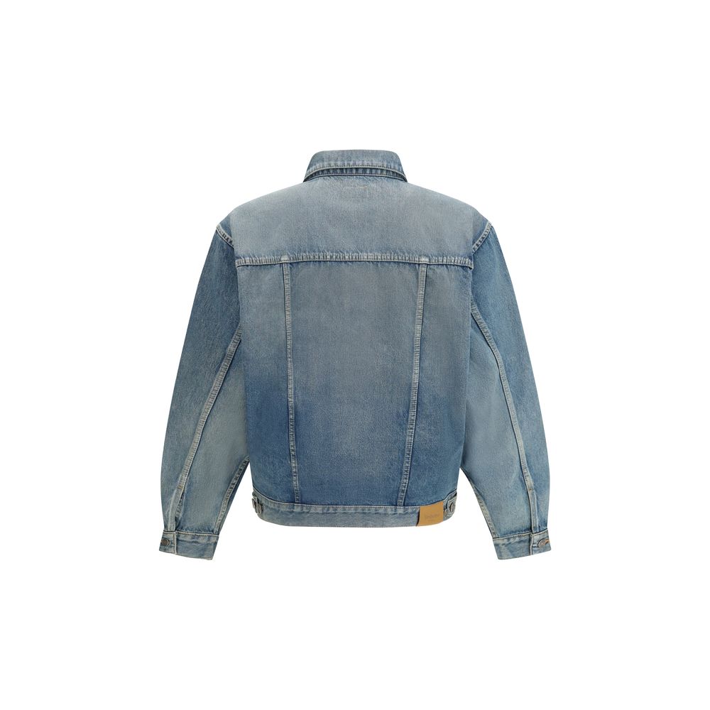 Saint Laurent Blue Cotton Denim Men's Jacket