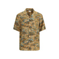 Saint Laurent Multicolor Viscose Pattern Men's Shirt