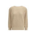 Saint Laurent Beige Cotton Women's Sweatshirt