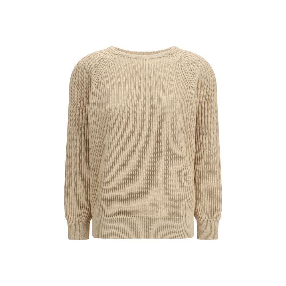 Saint Laurent Beige Cotton Women's Sweatshirt