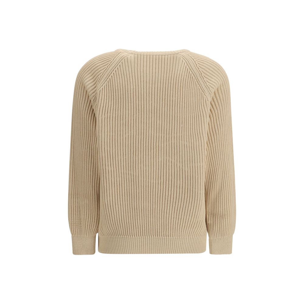 Saint Laurent Beige Cotton Women's Sweatshirt