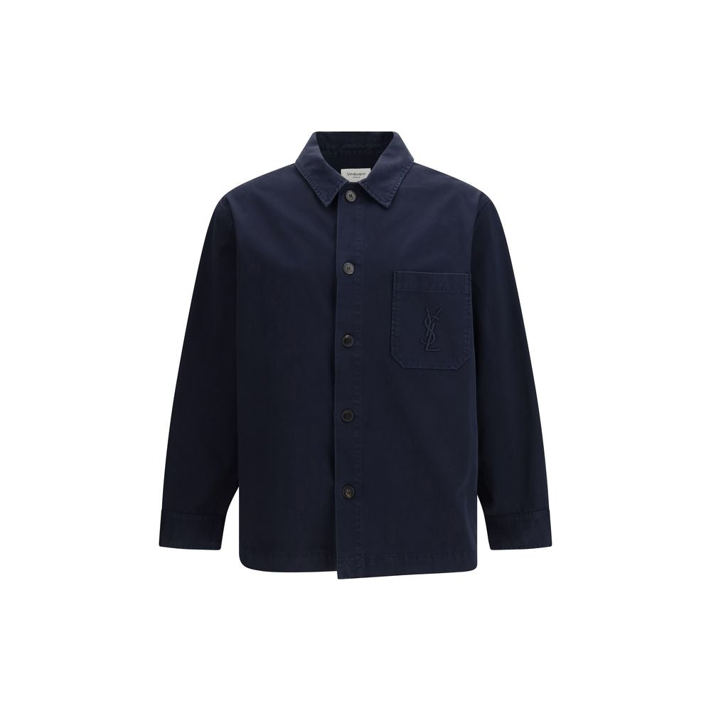 Saint Laurent Blue Cotton Denim Men's Jacket