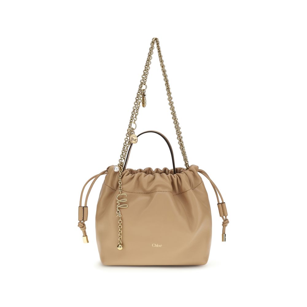 Chloé Beige Lamb Ovis Aries Aries Shoulder Women's Bag