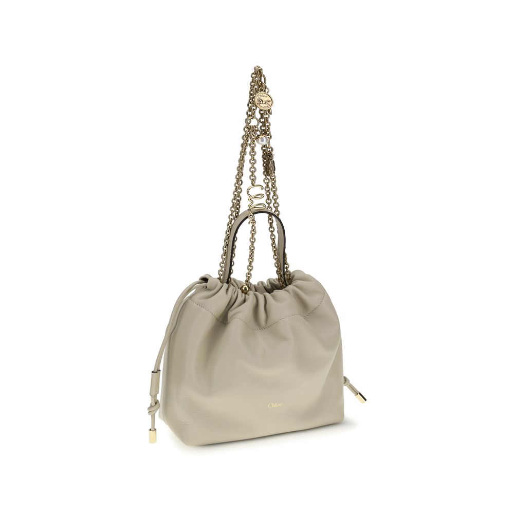 Chloé Beige Lamb Ovis Aries Aries Shoulder Women's Bag