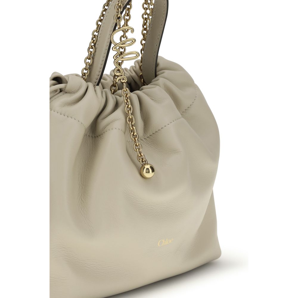 Chloé Beige Lamb Ovis Aries Aries Shoulder Women's Bag