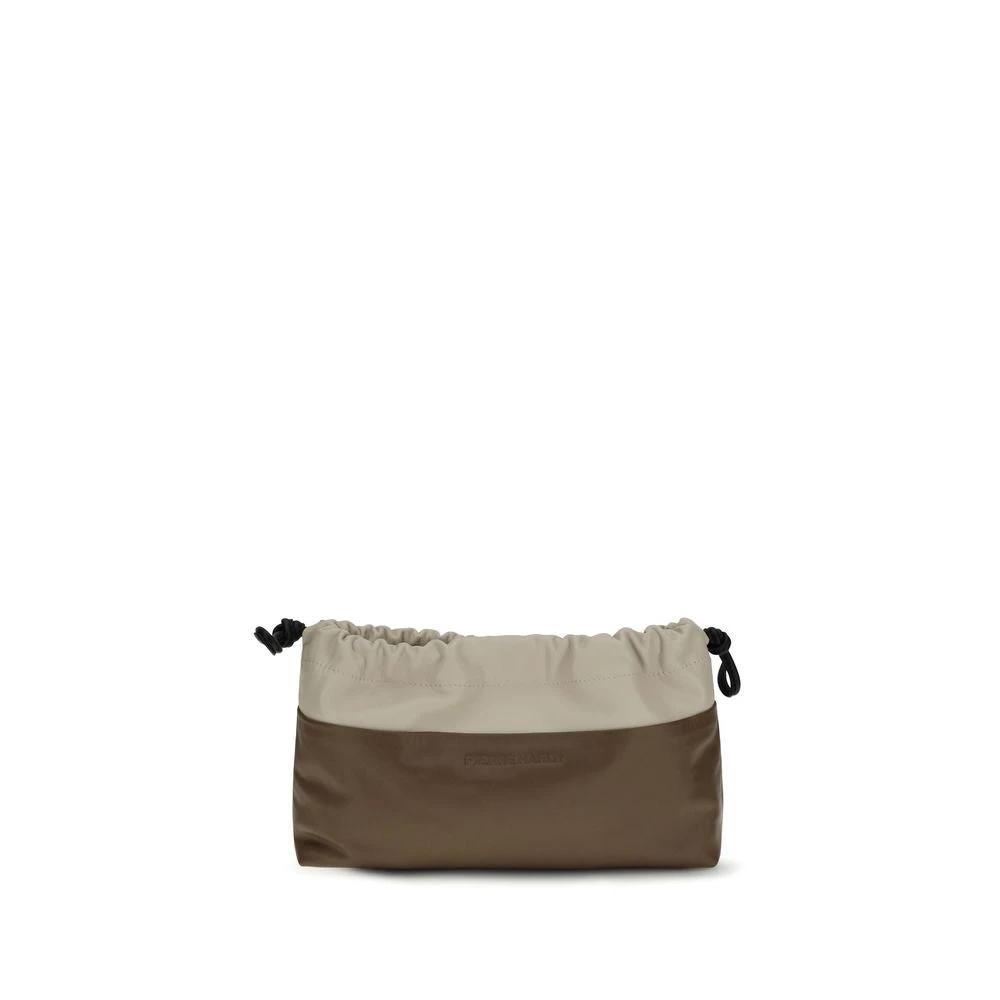 Pierre Hardy Brown Calf Leather Bos Taurus Clutch Bag