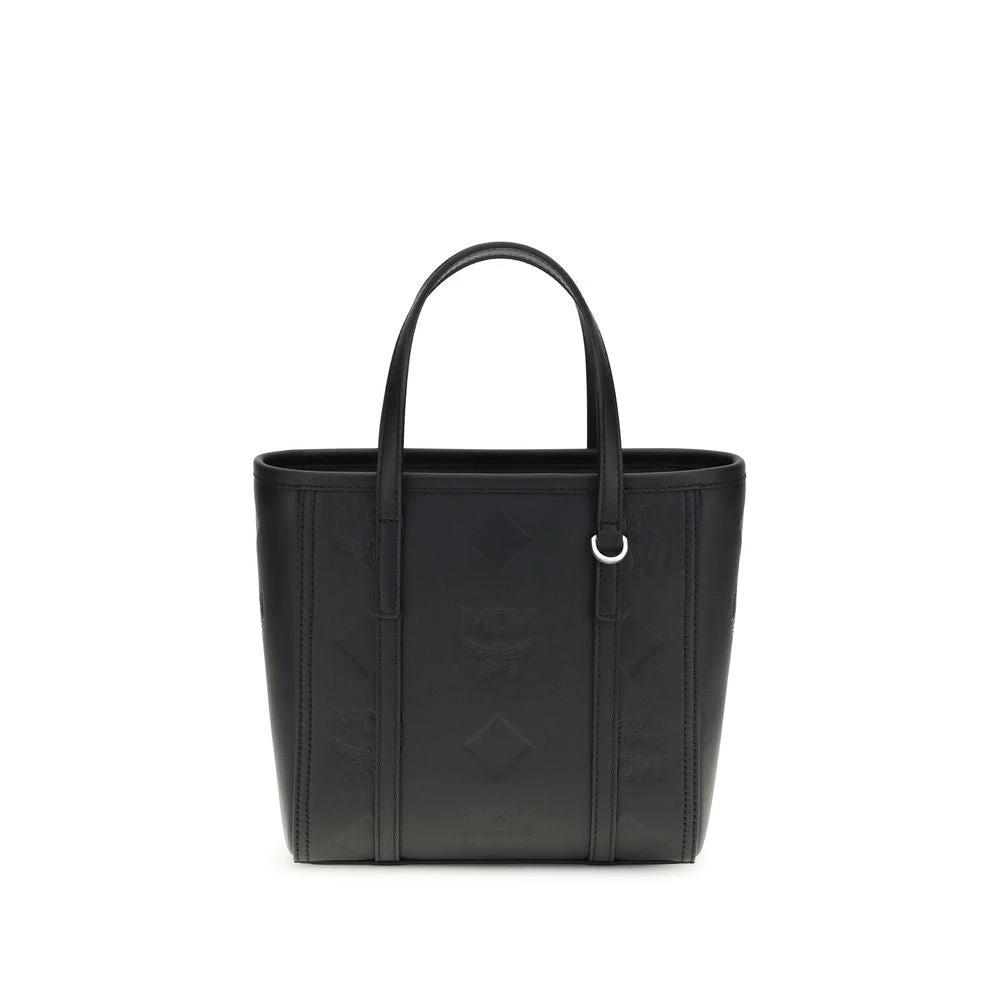 MCM Black Calf Leather Bos Taurus Shoulder Bag