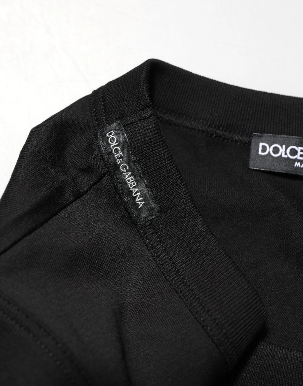 Dolce & Gabbana Black Cotton Sleeveless Men Tank Top T-shirt