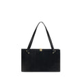 Versace Black Calf Leather Bos Taurus Shoulder Bag