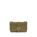 PINKO Bicolor Calf Leather Bos Taurus Shoulder Bag