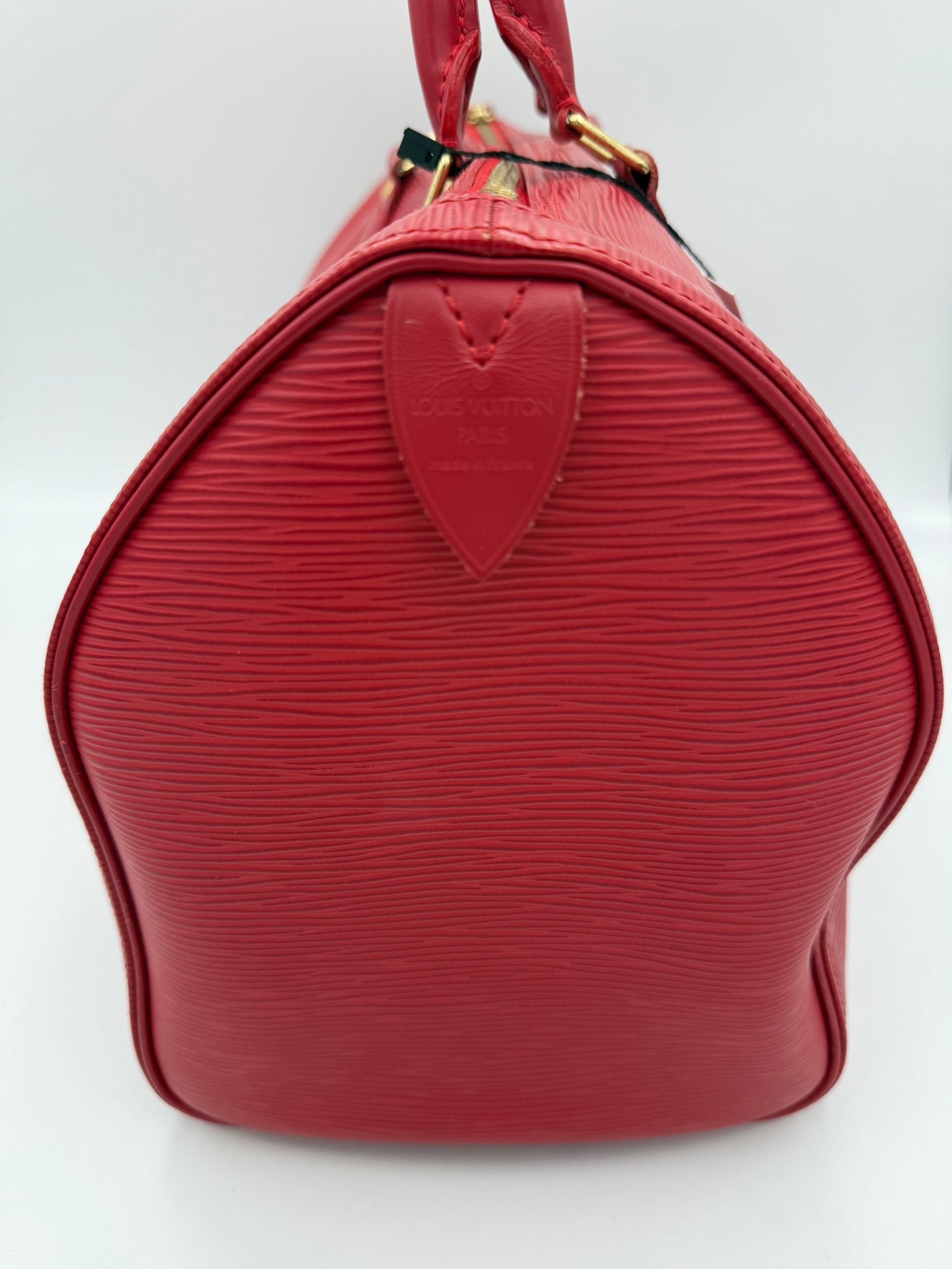 Louis Vuitton LOUIS VUITTON Speedy 35 EPI Red Women's Handbag