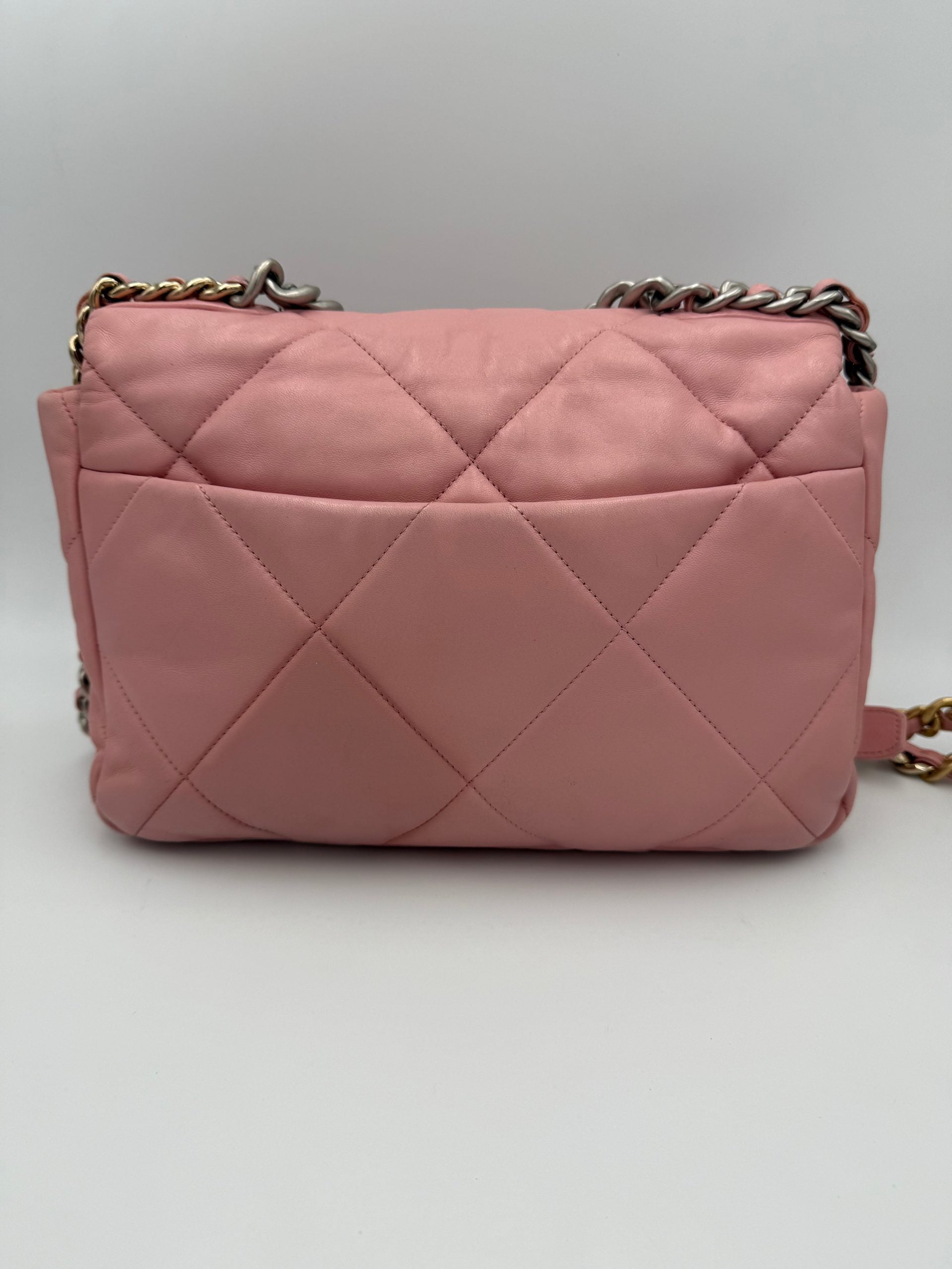 Chanel CHANEL 19 Medium Pink Women's Handbag