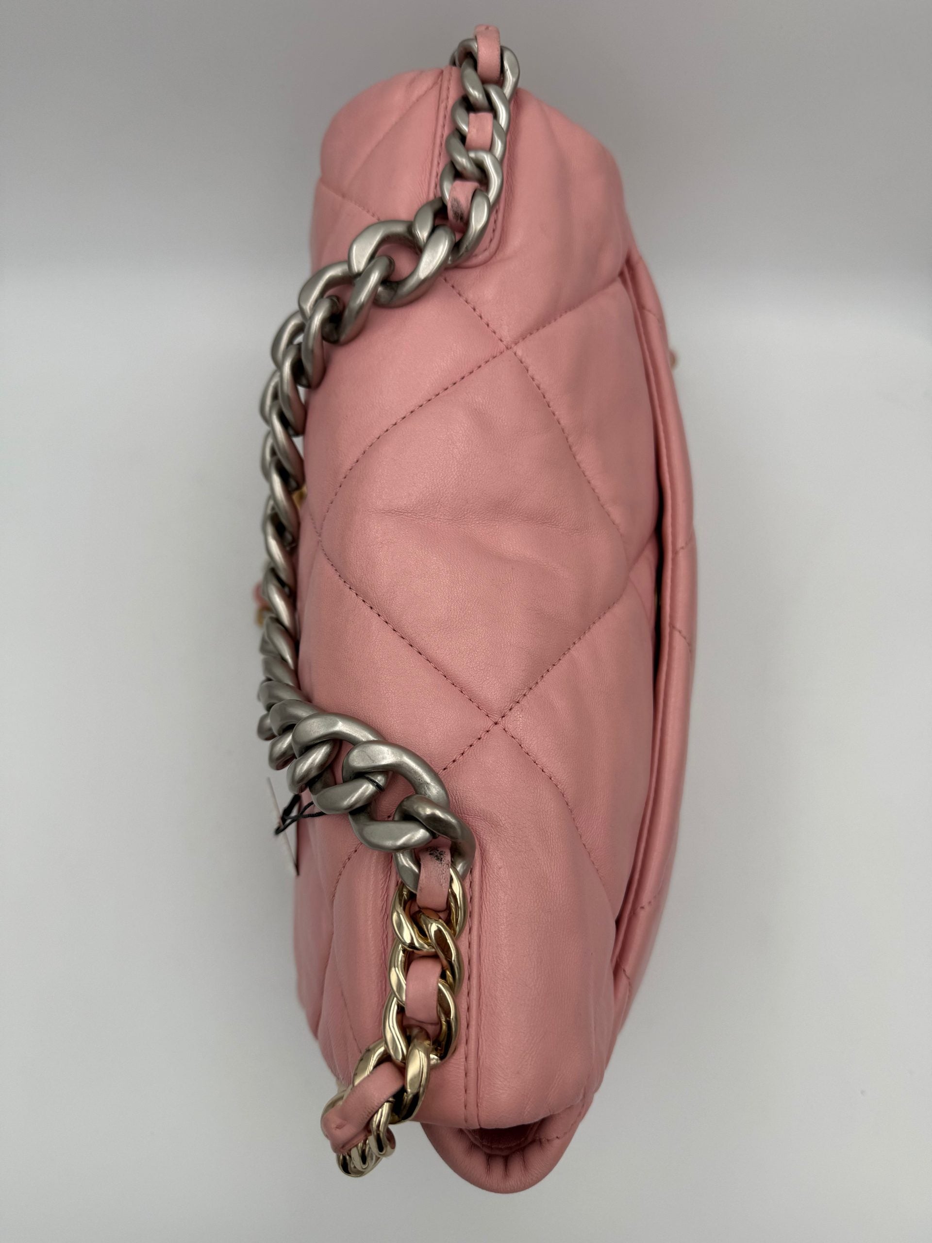 Chanel CHANEL 19 Medium Pink Women's Handbag
