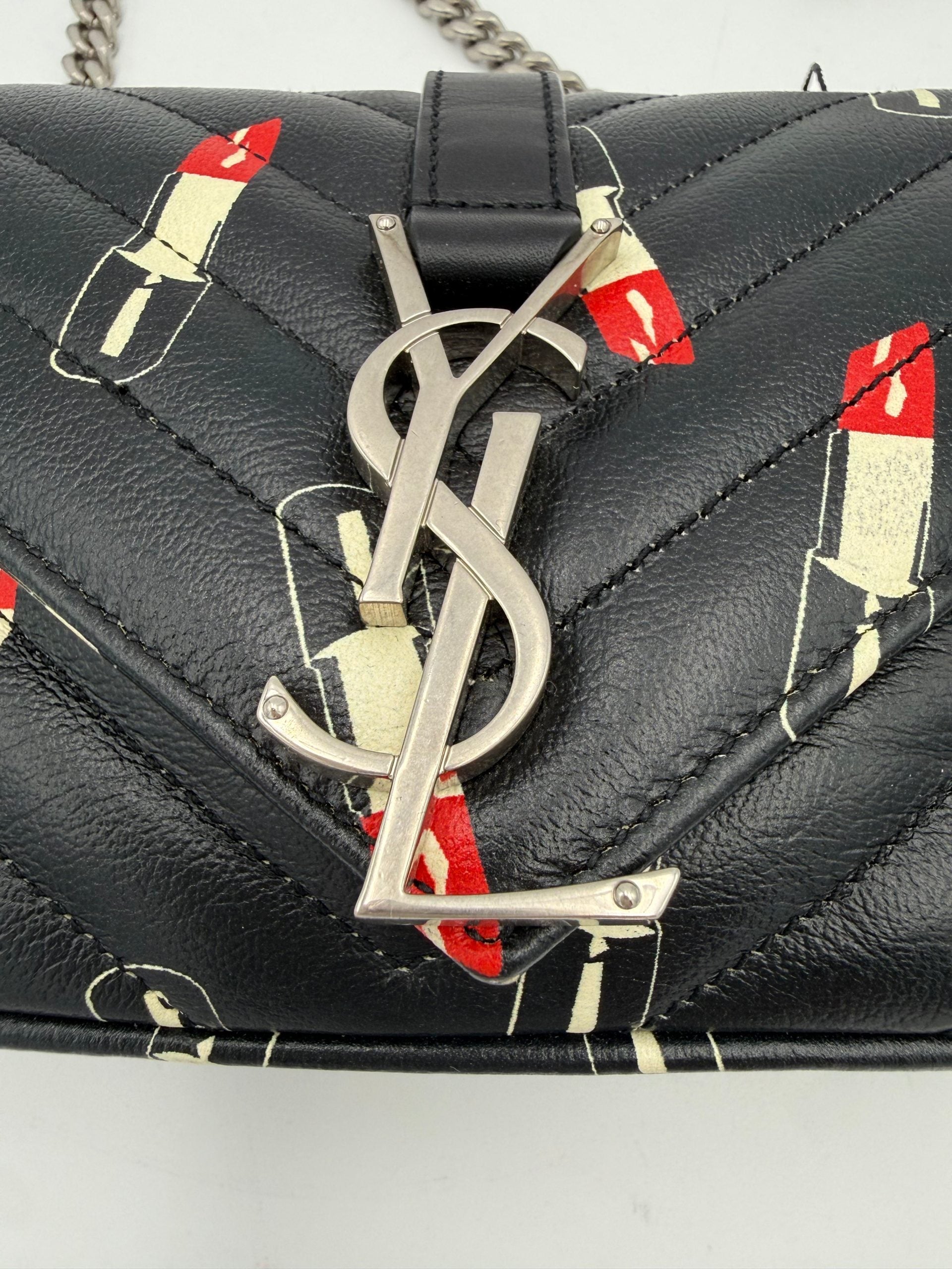 Saint Laurent SAINT LAURENT MINI COLLEGE Lip Stick Women's Handbag (Pre-Owned)