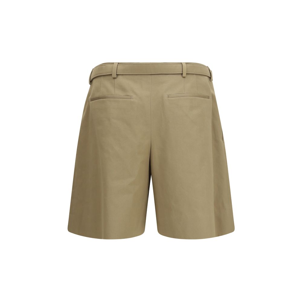 Saint Laurent Beige Cotton Bermuda Men's Shorts