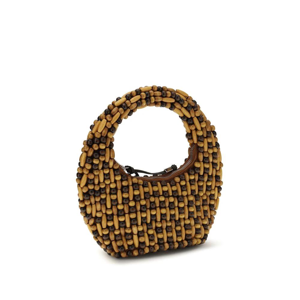 Staud Brown Other Fibres Handbag