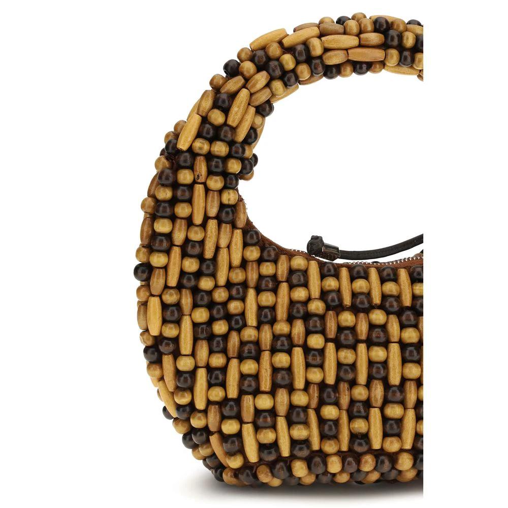 Staud Brown Other Fibres Handbag
