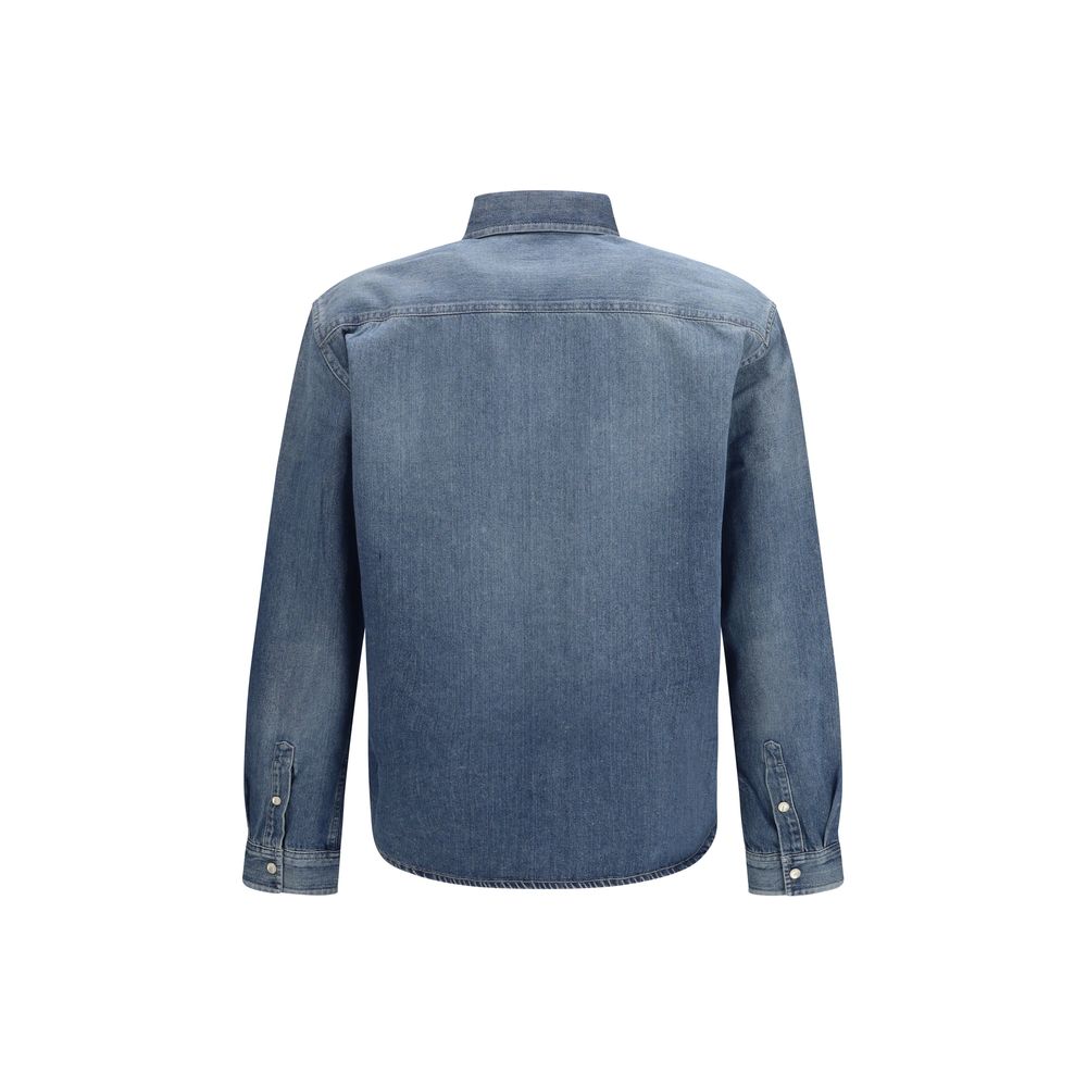 Saint Laurent Blue Denim Men's Shirt