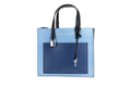 Marc Jacobs Grind Mini Blue Heaven Colorblock Leather Tote Crossbody Bag Purse