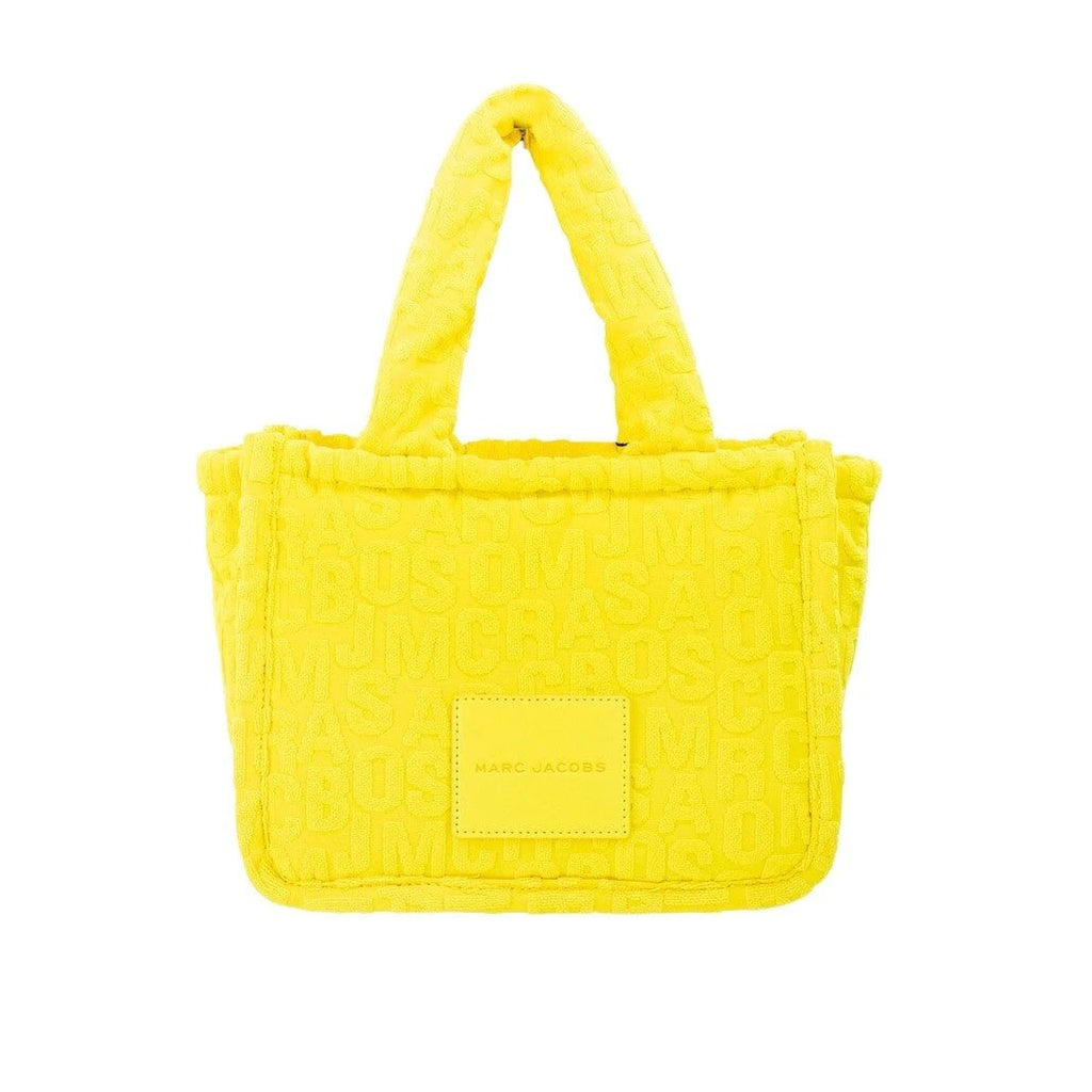 Marc Jacobs The Monogram Terry Tote Small Golden Kiwi Shoulder Bag Purse