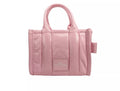 Marc Jacobs The Shiny Crinkle Micro Tote Bubblegum Leather Crossbody