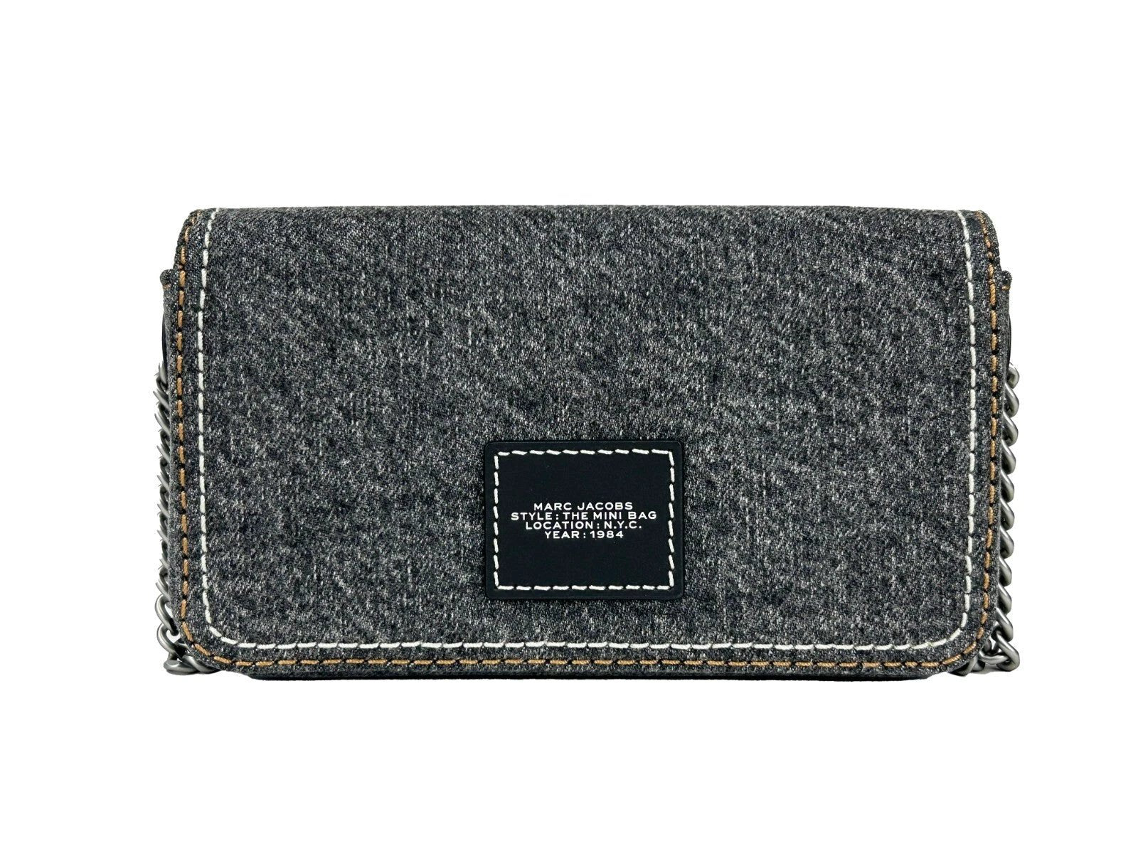 Marc Jacobs The Denim Chain Mini Bag - Black Wash