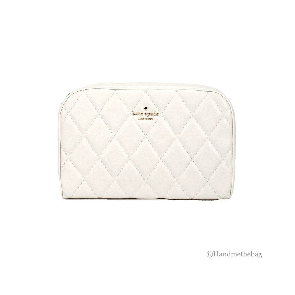 Kate Spade Carey Mini Parchment Quilted Smooth Leather Camera Crossbody Handbag