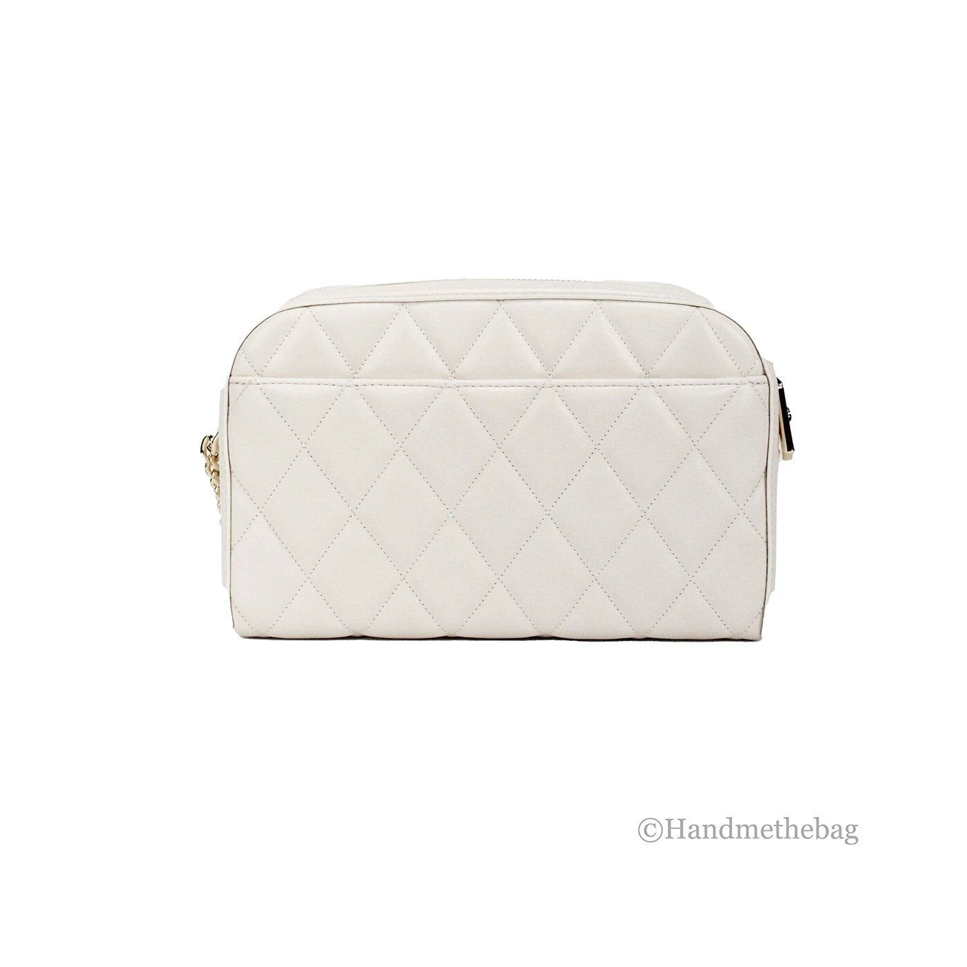 Kate Spade Carey Mini Parchment Quilted Smooth Leather Camera Crossbody Handbag