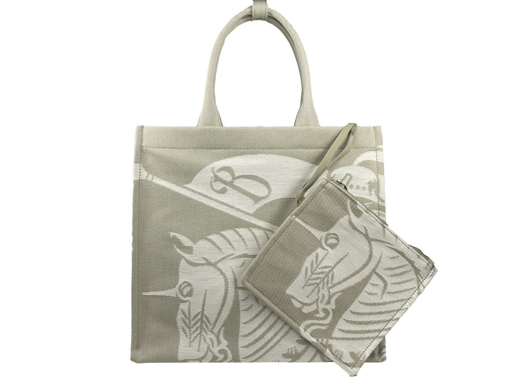 Burberry Burberry EKD Canvas Tote Bag With Coin Women's Pouch