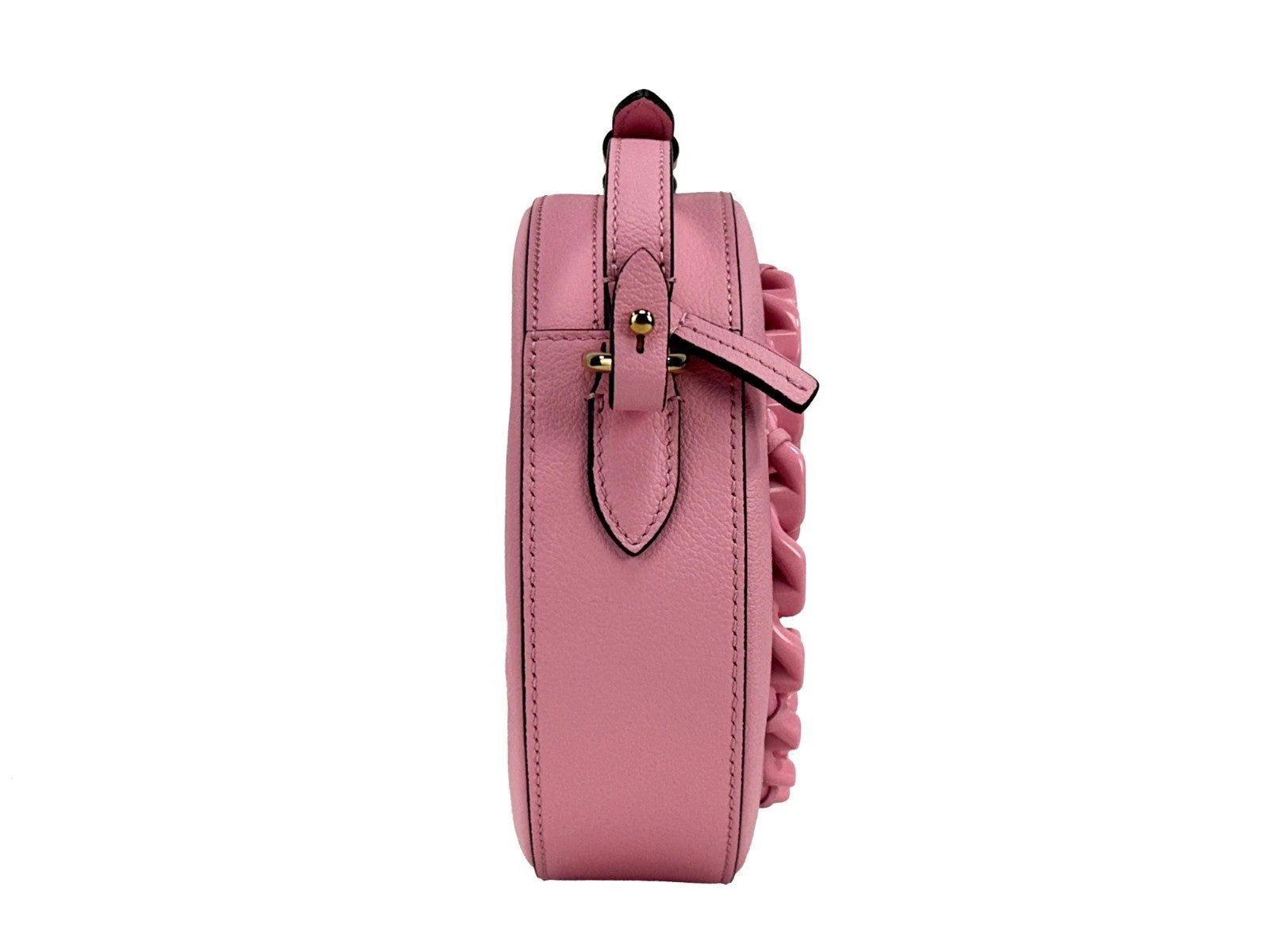 Versace Round Disco Leather Camera Case Crossbody Bag