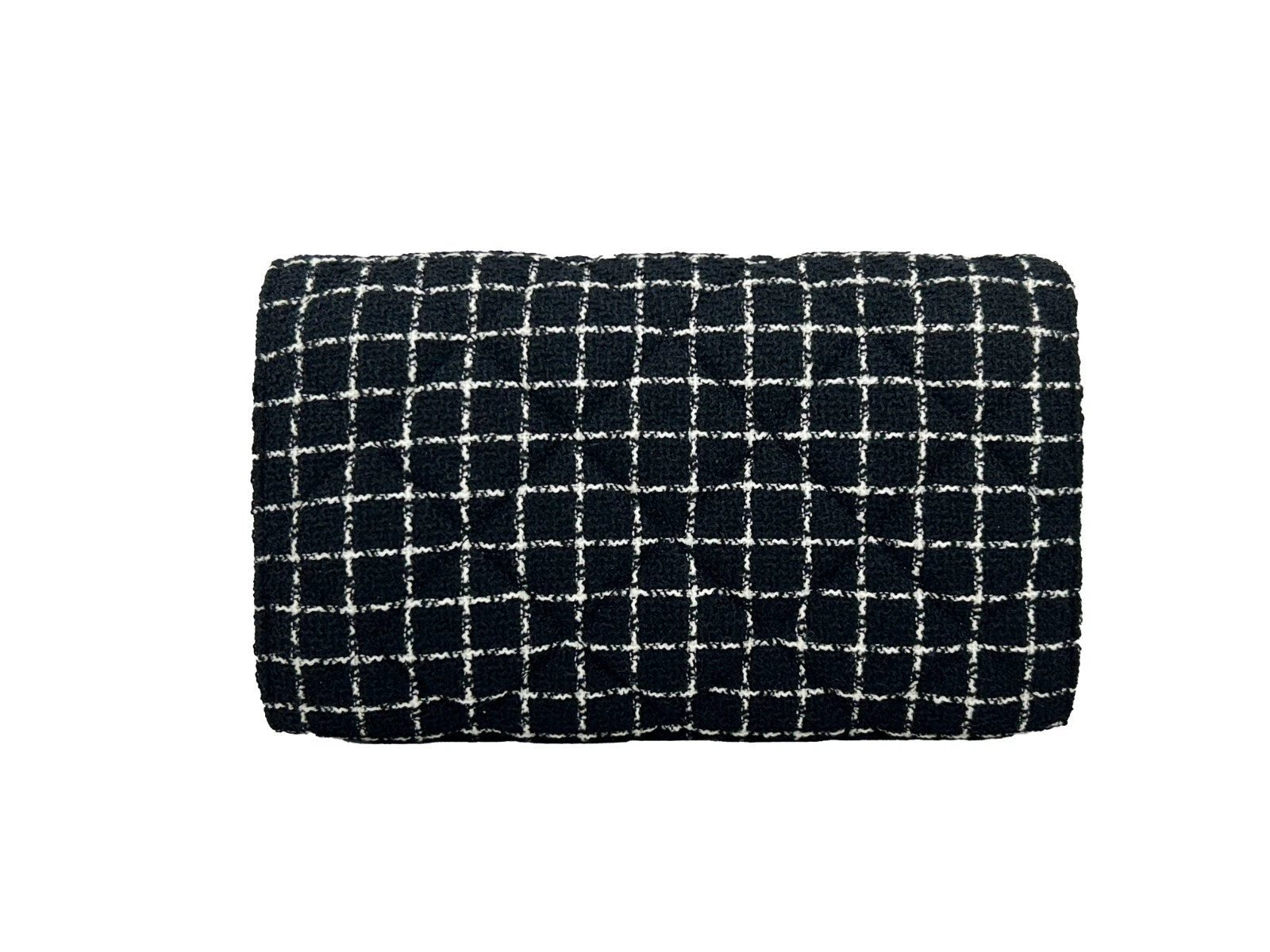 Versace Wallet On A Chain Fabric Black Crossbody Bag