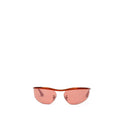 Bottega Veneta Orange Metal Men's Sunglasses