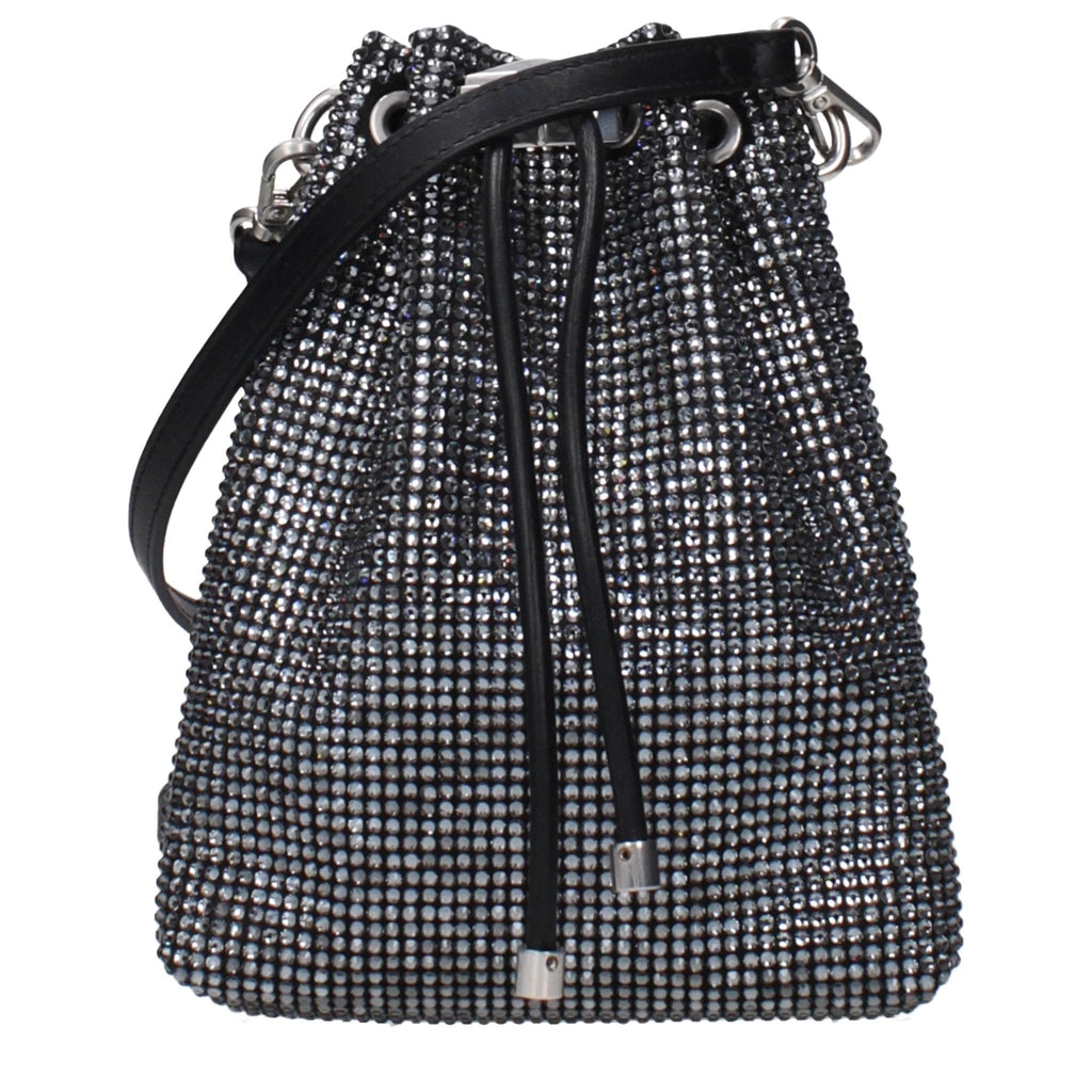 Jimmy Choo Black Satin Crossbody Bag