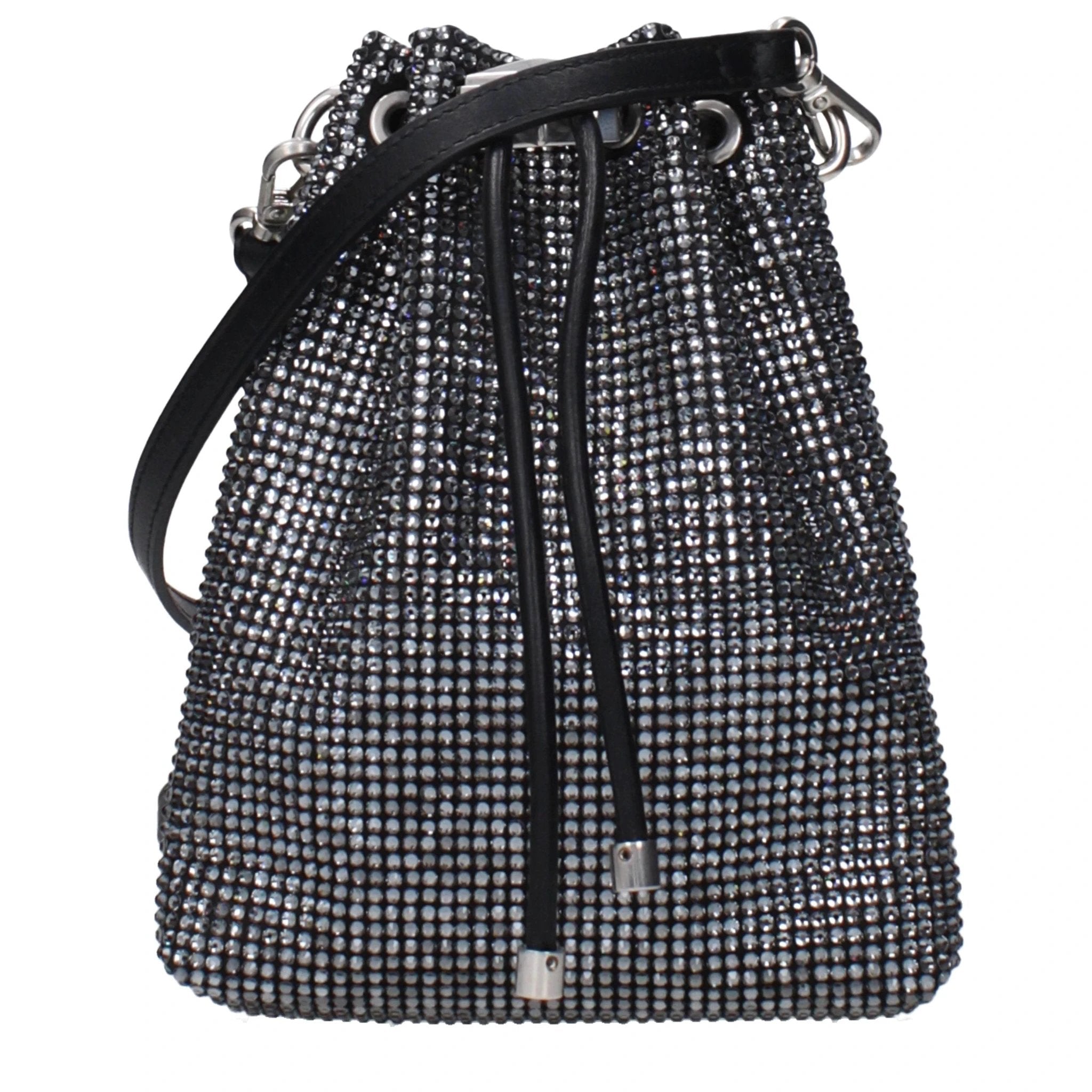 Jimmy Choo Black Satin Crossbody Bag