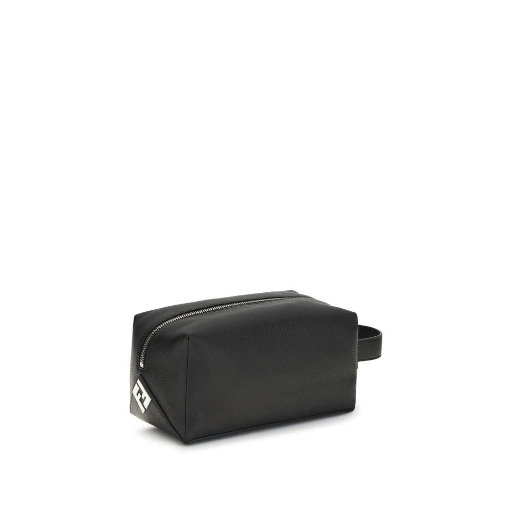 Fendi Black Calf Leather Bos Taurus Luggage And Travel