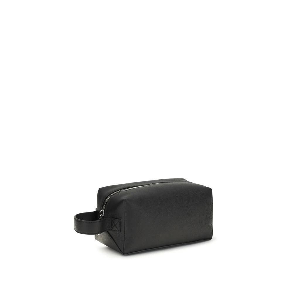 Fendi Black Calf Leather Bos Taurus Luggage And Travel
