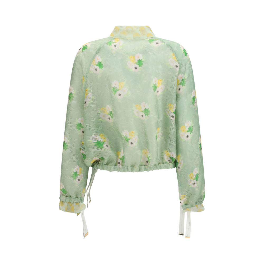 Fendi Bicolor Silk Women's Bomber