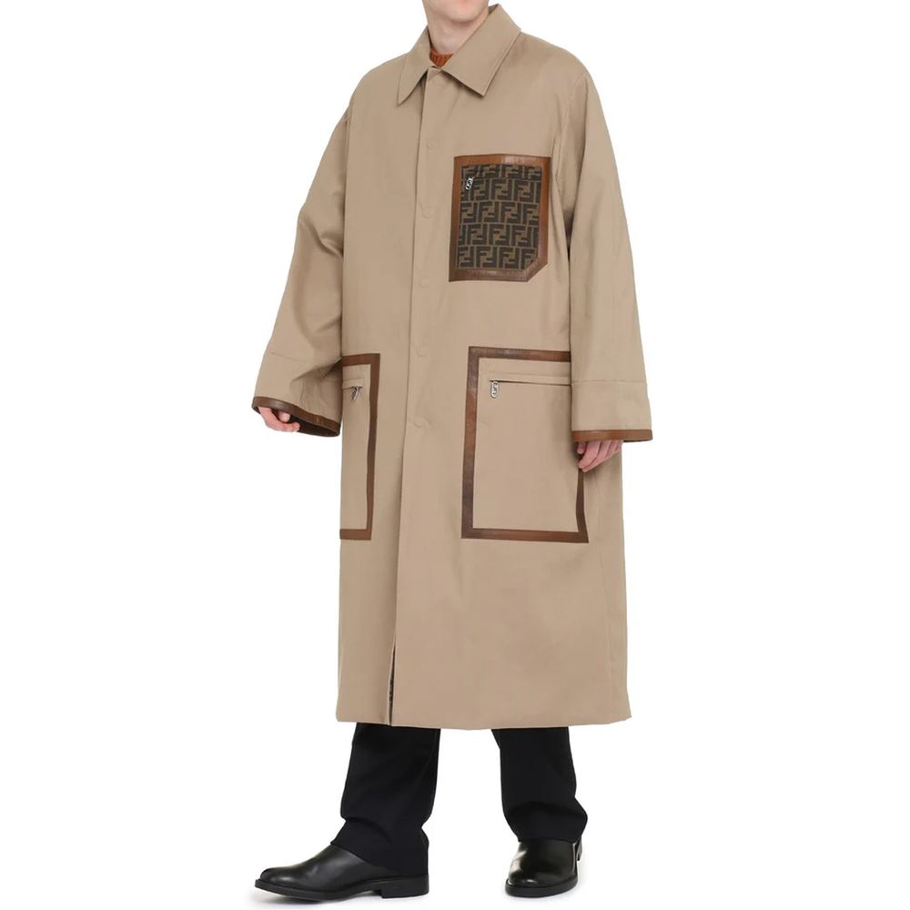 Fendi Beige Cotton Men's Coat