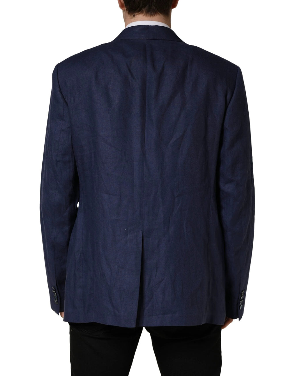 Dolce & Gabbana Blue Single Breasted 2 Button Suit Jacket