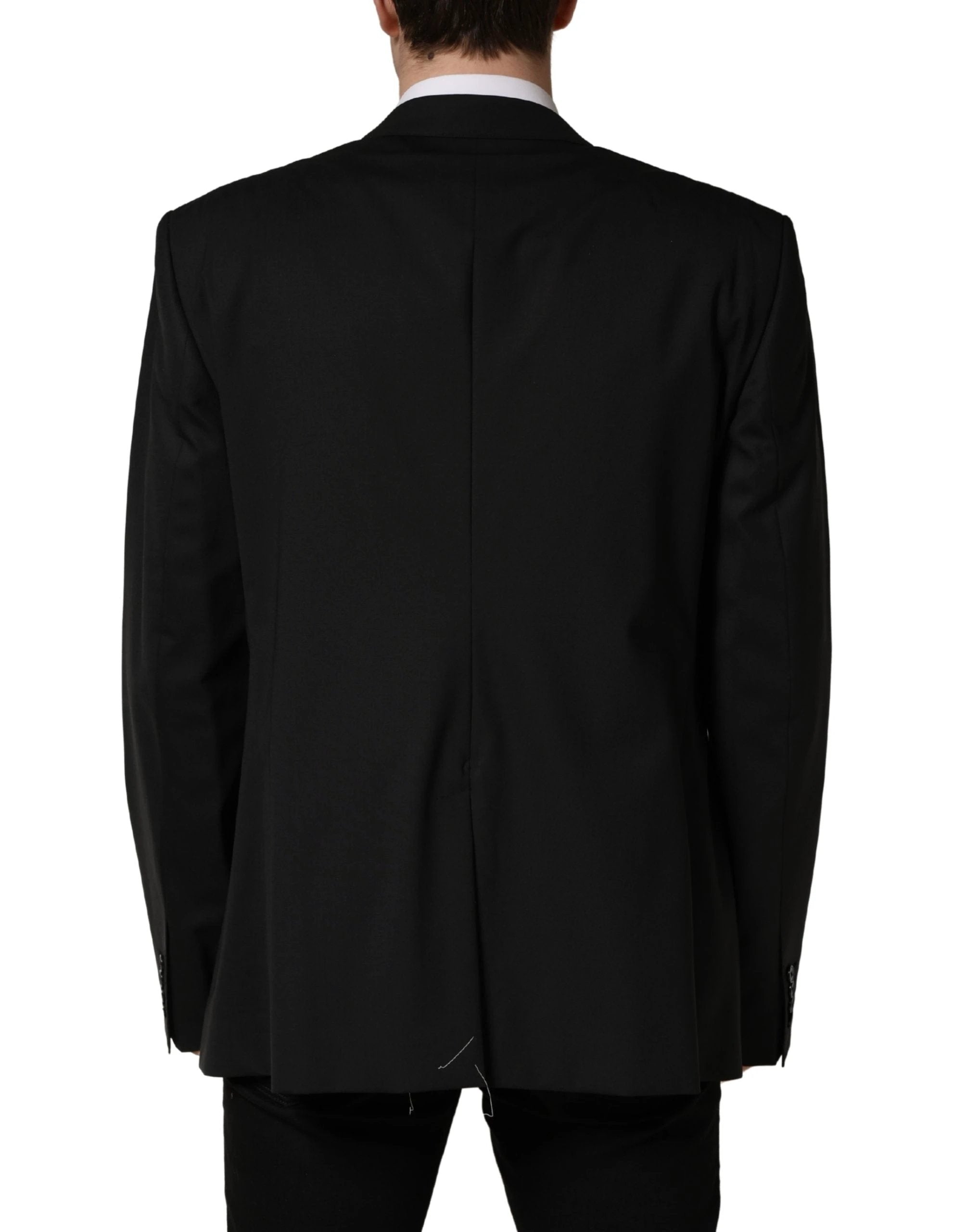 Dolce & Gabbana Black Single Breasted 2 Button Suit Jacket