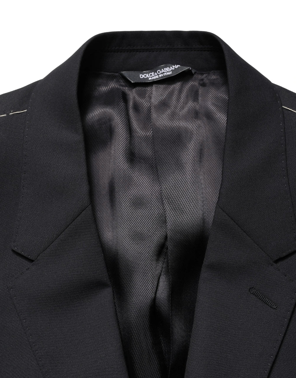Dolce & Gabbana Blue Single Breasted 2 Button Suit Jacket