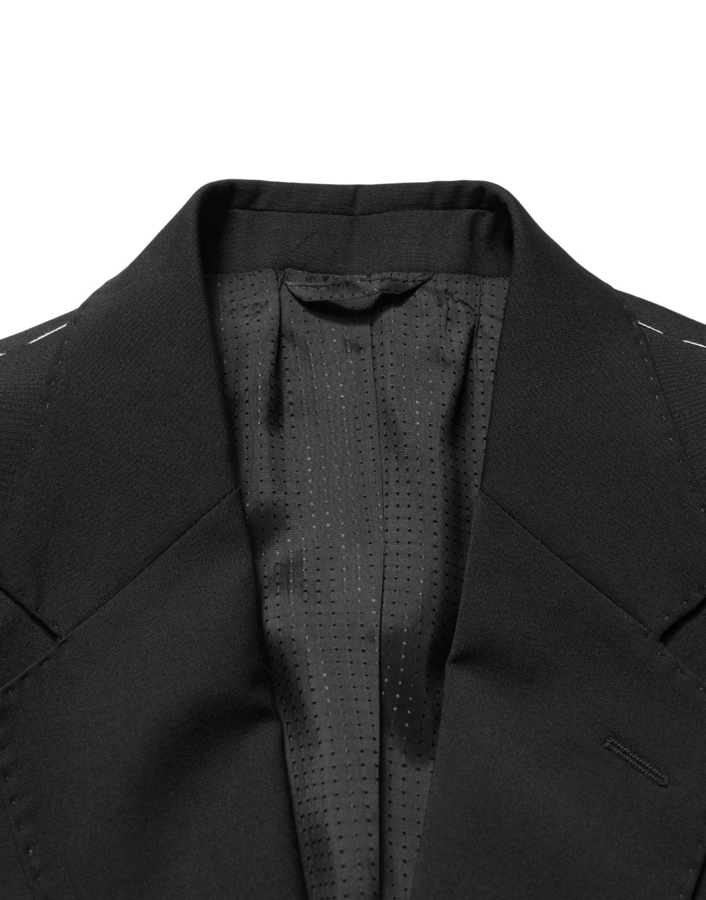 Dolce & Gabbana Black Polyester 2 Buttons Men Suit Jacket