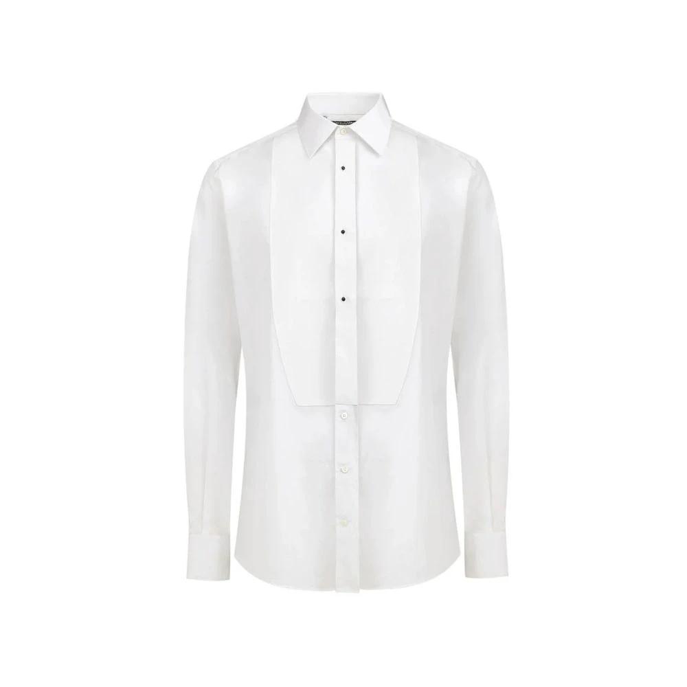 Dolce & Gabbana White Cotton Dress Shirt