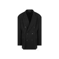 Balenciaga Black Wool Women's Coat